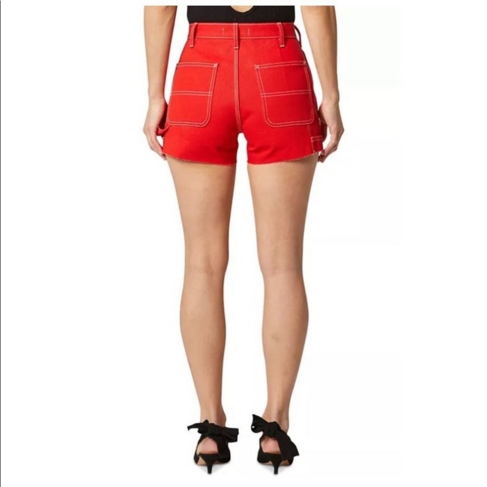 NWT HUDSON JEANS Red Jasper Jean Carpenter shorts